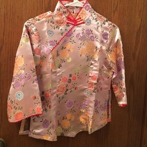 COPY - Pink Chinese traditional flower blouse
